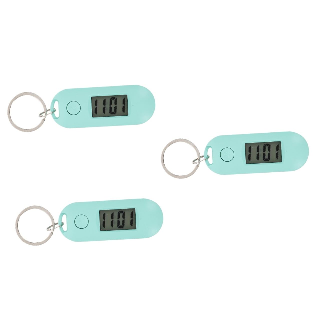 MILISTEN Digital Pocket Watch for Women - 3 Pack Electronic Keychain Watch with Timer, Plastic Fob Watch for Time Monitoring | Perfect for Nurses, Teachers, Students & Office Workers