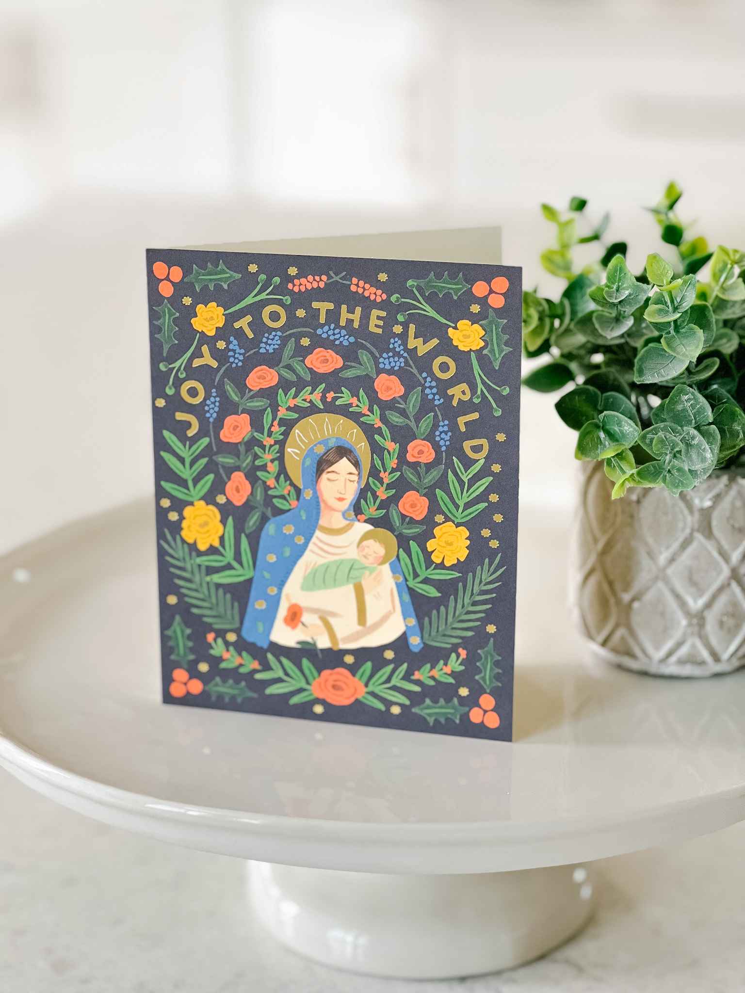 Madonna and Child Greeting Cards - Boxed Set of 8 Religious Christmas Cards for Holiday Gifts, Church Events & Christian Celebrations