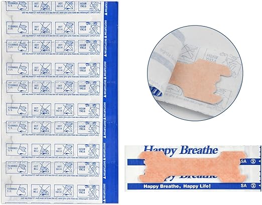60 Count Nasal Strips for Snoring Relief & Better Sleep | Extra Strength Breathe Right Strips to Reduce Nasal Congestion | Improves Athletic Performance & Nighttime Breathing | Perfect for Sports, Allergies, and Sleep Apnea Relief