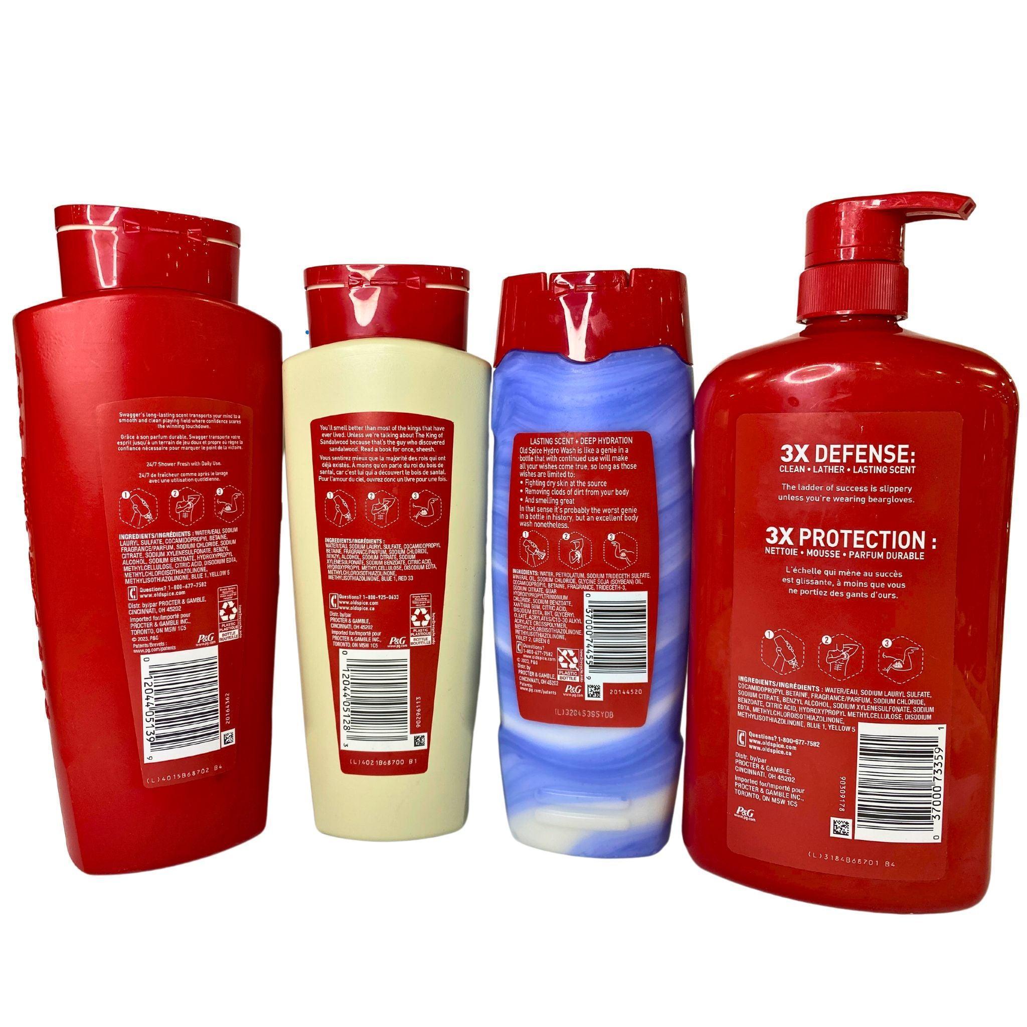 Old Spice Body Wash Variety Pack - 18 Pcs Assorted Scents & Sizes for Men | Refreshing Shower Gel Gift Set | Perfect for Gym, Travel & Daily Use