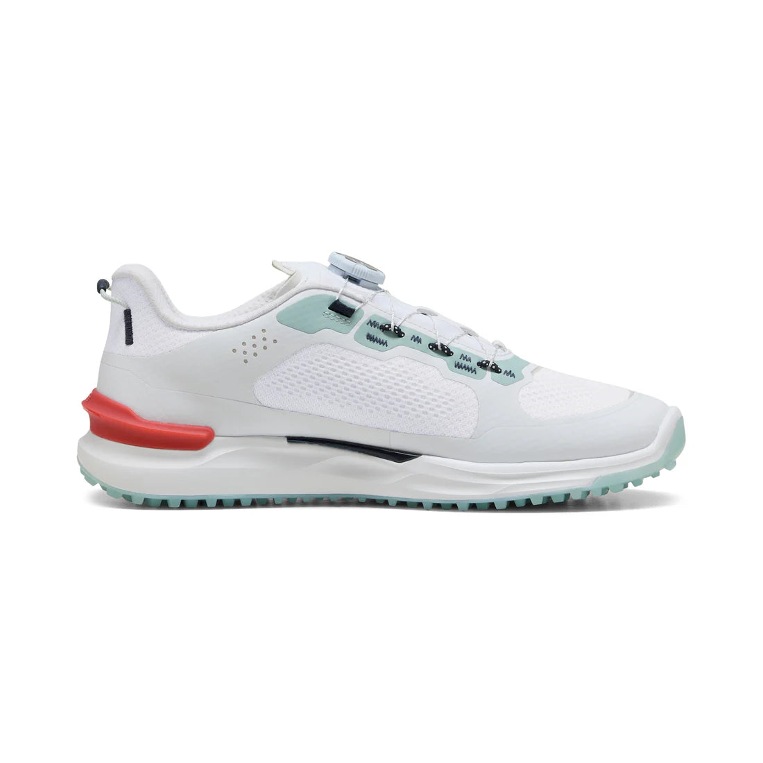 Puma Ignite Elevate 2 Disc Running Shoes for Men - Lightweight White & Mint Sneakers with Disc Closure System - Perfect for Jogging, Gym Workouts and Casual Wear