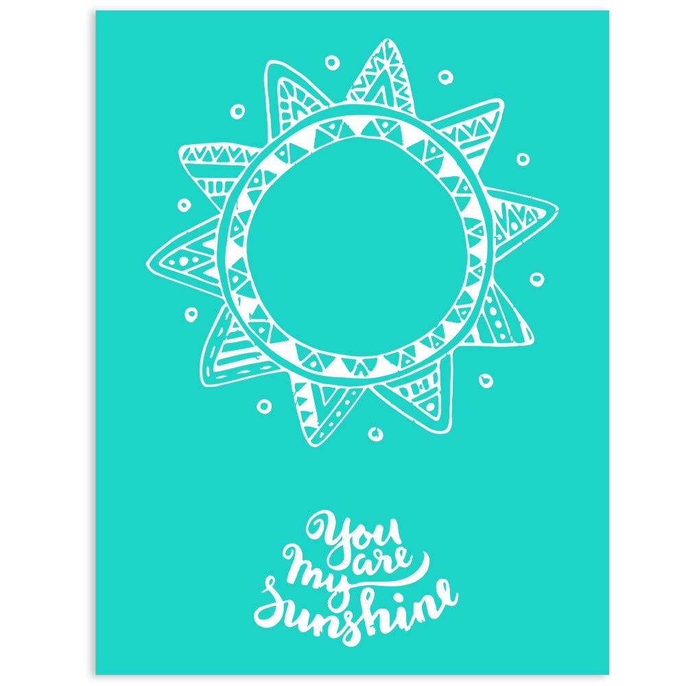 Sunflower Silk Screen Stencils for Chalk Paste - 8.5x11 Inch Washable & Reusable Self-Adhesive Mesh Transfers | Perfect for DIY Chalkboard Art, Wedding Signs, and Home Decor