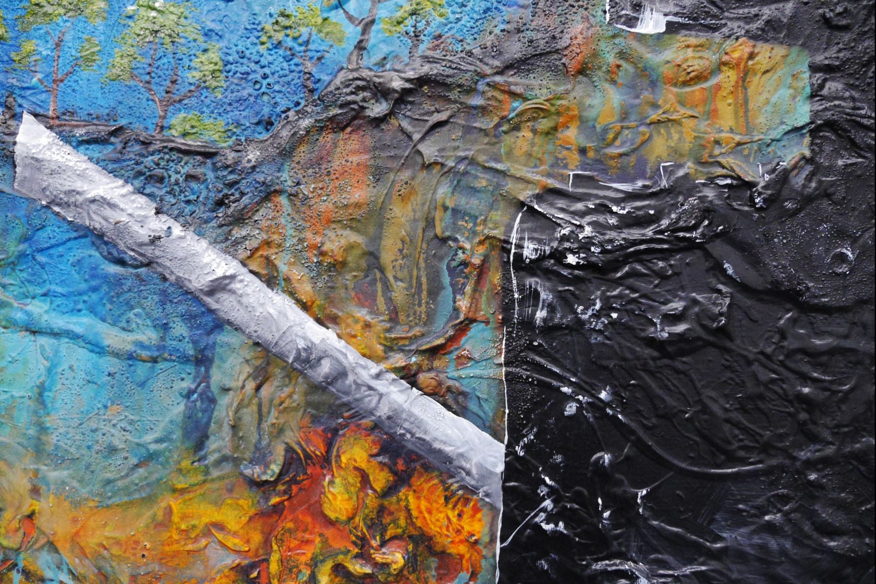 Ned Kelly Abstract Realism Textured Painting - 160cm x 100cm Wall Art for Living Room, Bedroom & Office Decor | Unique Australian Outlaw Artwork