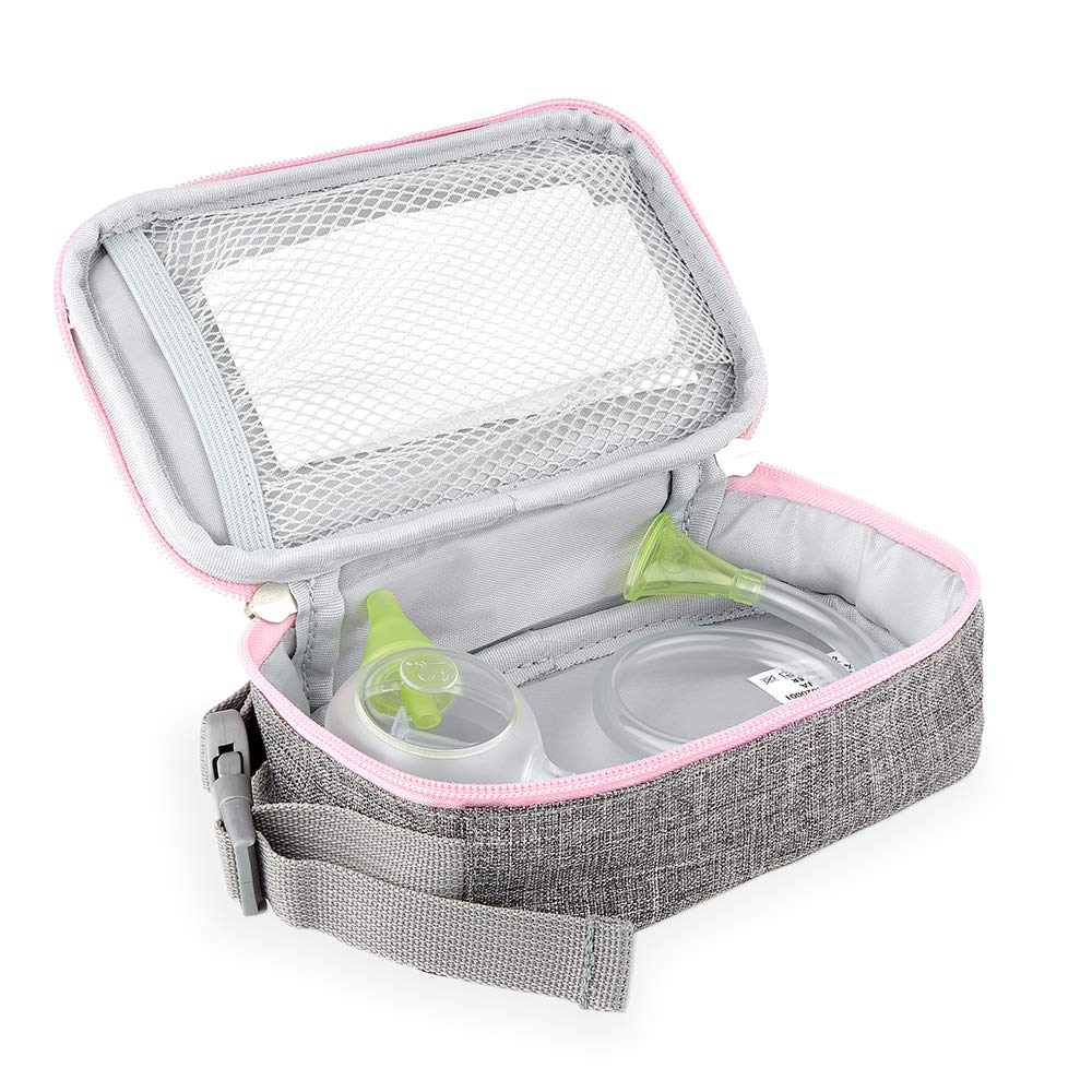 Nosiboo Baby Travel Toiletry Bag - Waterproof Cosmetic Organizer for Diapers, Wipes & Baby Essentials - Perfect for On-the-Go Parents, Airplane Travel & Nursery Storage
