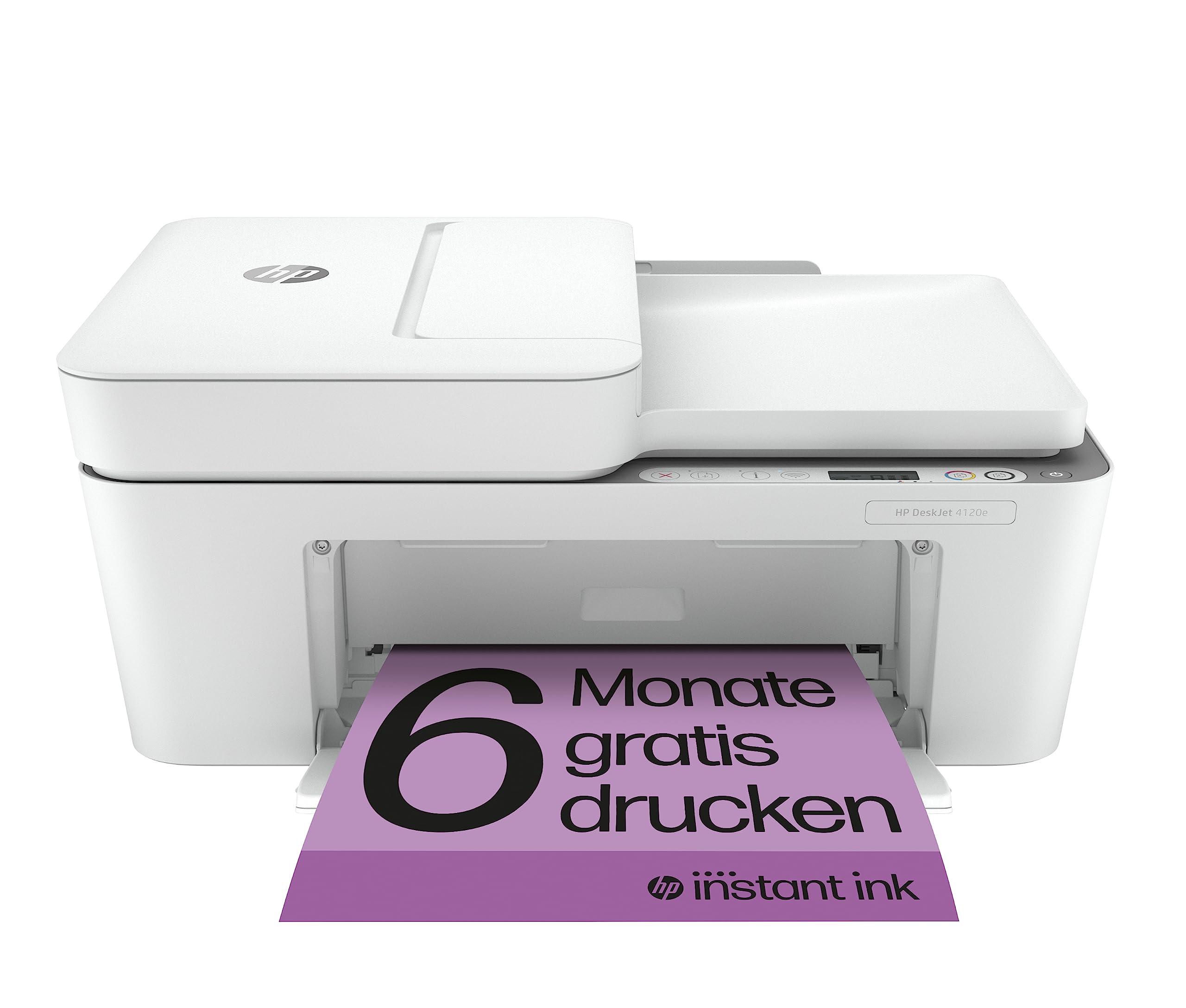 HP DeskJet 4120e All-in-One Wireless Printer with 6 Months Free HP Instant Ink | Print, Copy, Scan & Mobile Fax | Automatic Document Feeder & WiFi Connectivity | Ideal for Home Office & Small Business Use