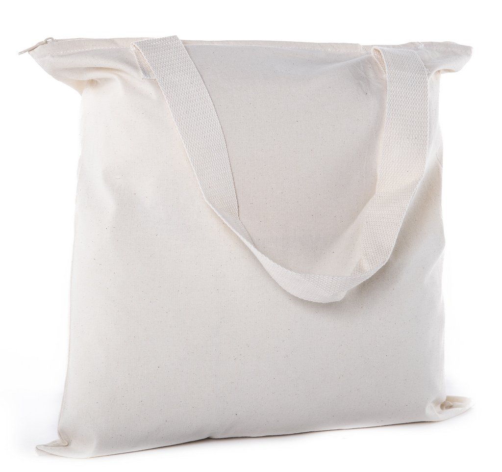 Mato & Hash Canvas Tote Bag with Zipper Closure & Interior Pocket - Durable & Stylish for Shopping, Beach, Work & Travel