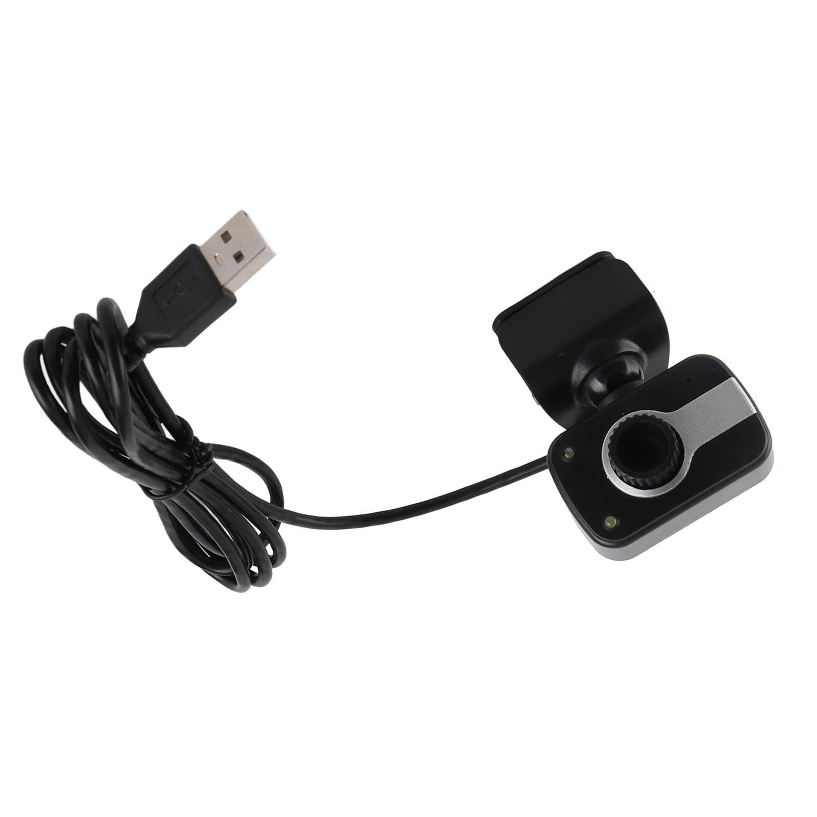 Akozon 1080P HD USB Webcam with Built-in Microphone, 0.3MP, 360° Rotatable, Night Vision LED Light - Compatible with Laptop, Desktop, Zoom, Skype, Teams for Video Conferencing, Online Classes & Streaming