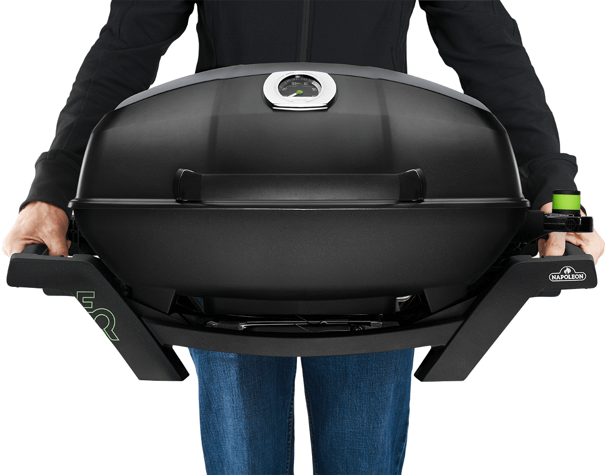 Napoleon TravelQ PRO 285E Portable Electric Grill - Black | Compact Outdoor BBQ Grill for Camping, Picnics & Tailgating | Fast Heating & Even Cooking