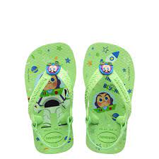 HAVAIANAS Baby Disney Buzz Lightyear Flip Flops - Citronella Scented Sandals for Kids | Comfortable & Fun Beach, Pool, and Summer Outdoor Play Shoes
