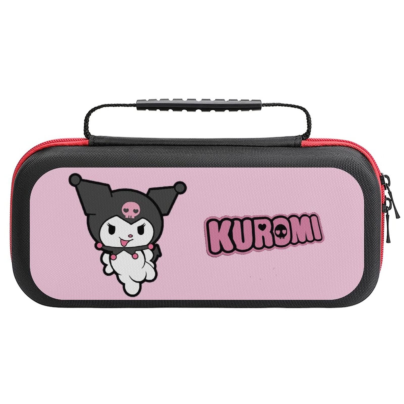IFMAXCOX Kuromi Cute Nintendo Switch Carrying Case - Protective Storage Bag for Switch Console & Accessories - Perfect for Students, Travel, and Gaming On-the-Go