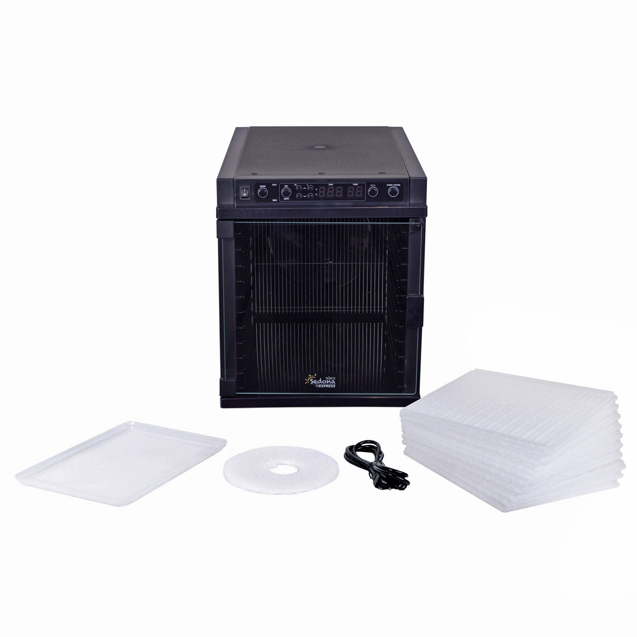 Sedona® Express Food Dehydrator - BPA Free Plastic Trays for Healthy Snacks, Jerky & Fruit - Perfect for Home Kitchen, Camping & Meal Prep