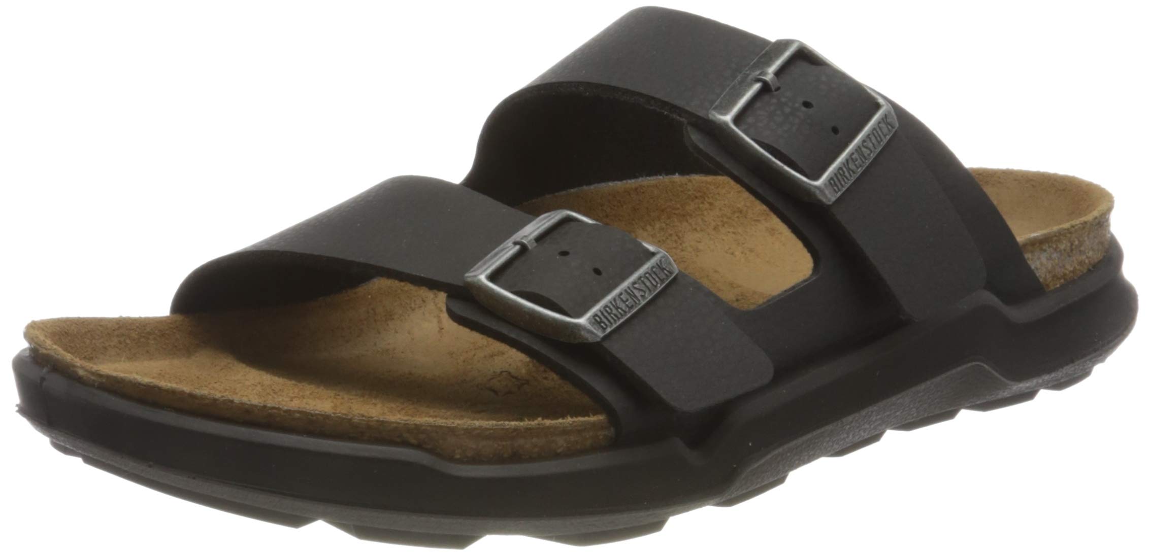 Birkenstock Men's Arizona Soft Footbed Sandals - Comfortable Open-Back Cork Leather Sandals for Walking, Travel & Casual Wear