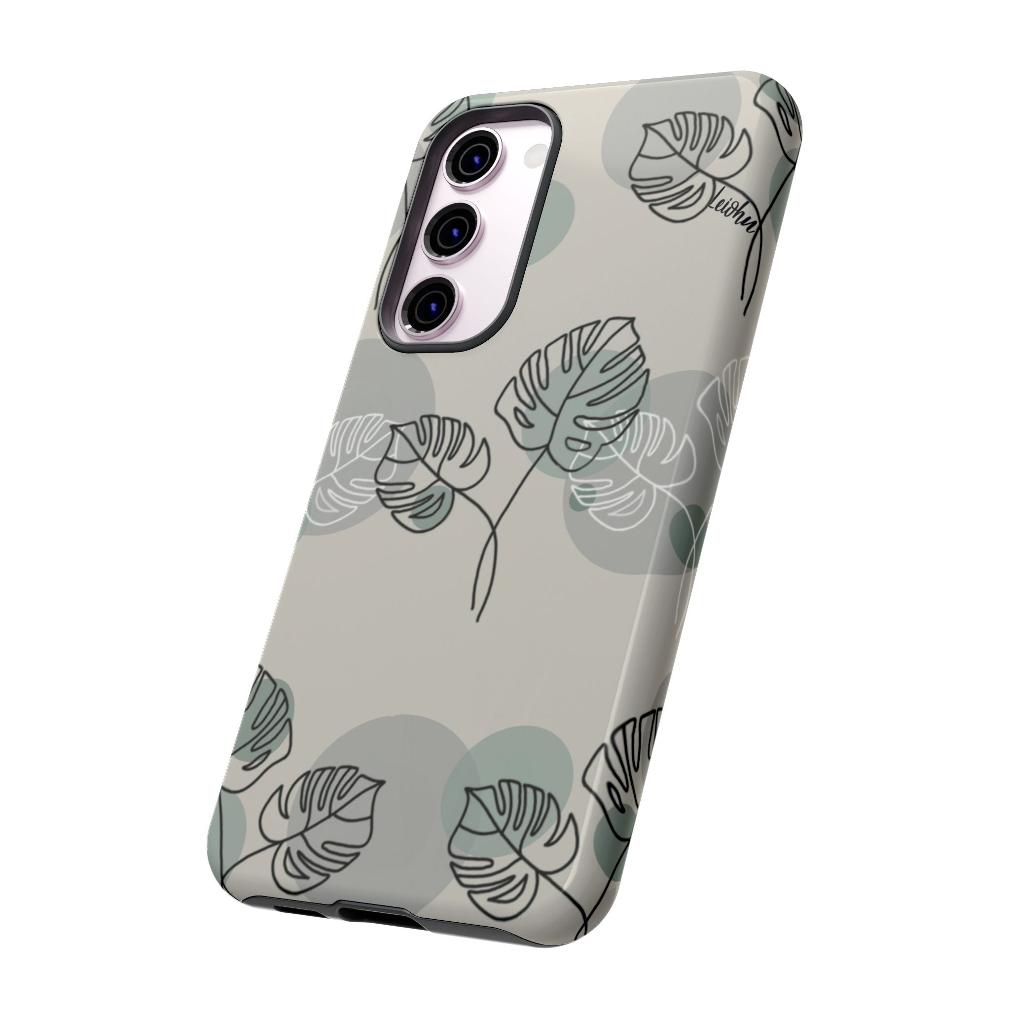 Vintage Monstera Leaf Samsung Galaxy Phone Case - Stylish Protective Cover for Samsung Galaxy S21/S20/Note 20 - Perfect for Nature Lovers & Boho Aesthetic