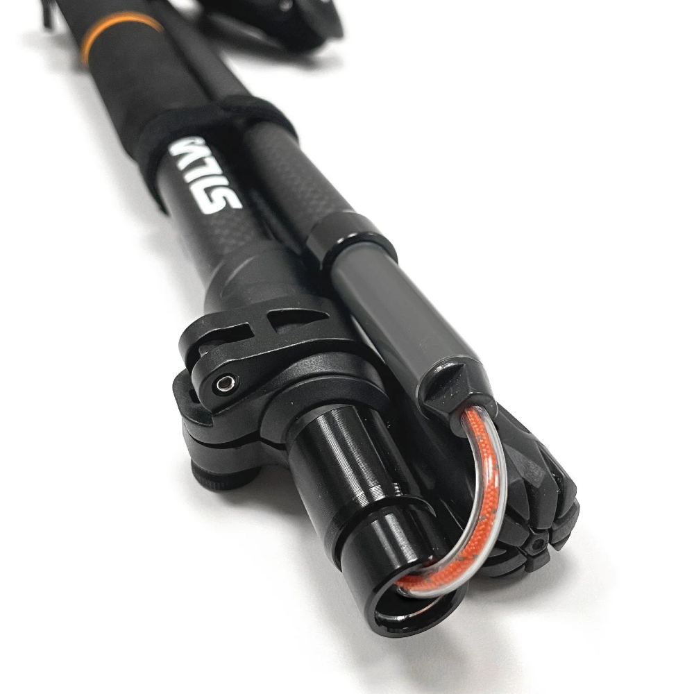 Silva Carbon Fiber Adjustable Running Poles - Lightweight Trekking Hiking Sticks for Trail Running & Mountain Climbing - Perfect for Outdoor Adventures & Fitness Training