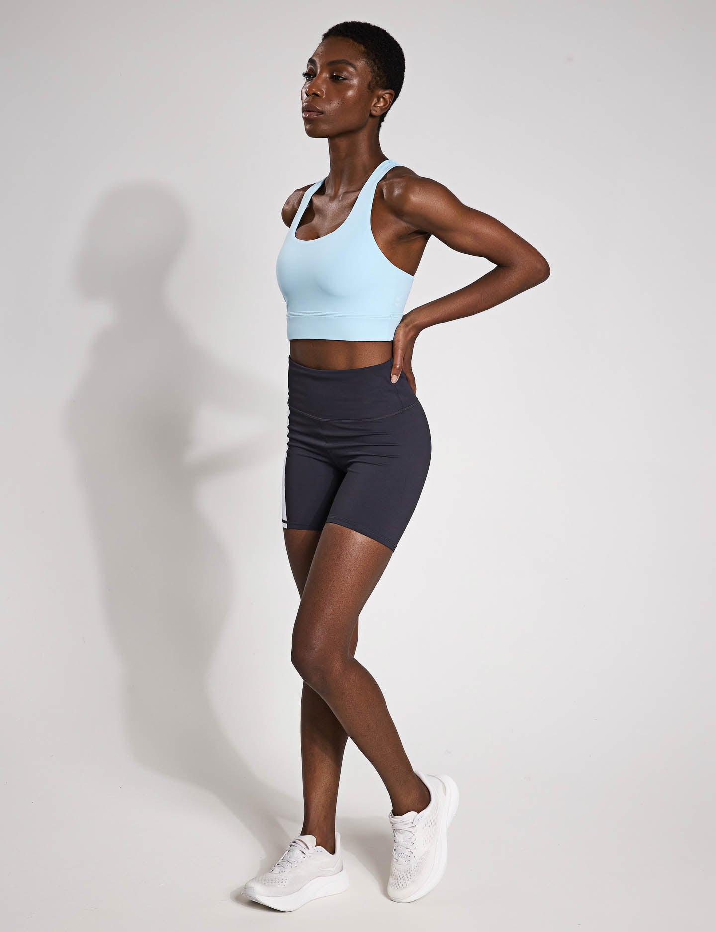 Astrid Ultra Core Sports Bra - High Support Workout Bra for Women, Blue Bolt - Perfect for Running, Yoga & Gym Training