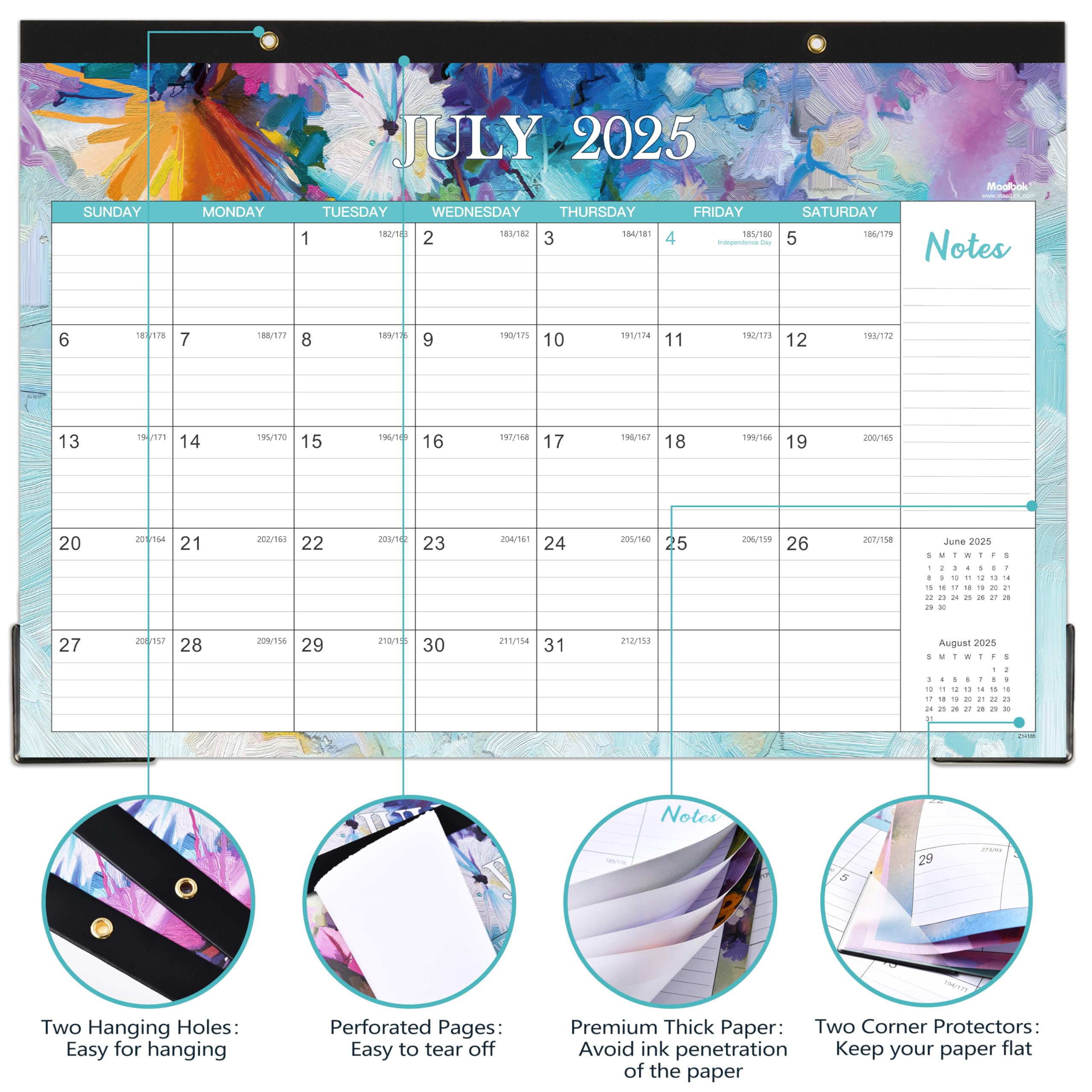 2025-2026 Large Desk Calendar - 17