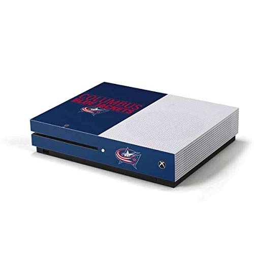 Officially Licensed NHL Columbus Blue Jackets Gaming Skin Decal for Xbox One S Console - Custom Protective Vinyl Wrap for Gamers & Sports Fans
