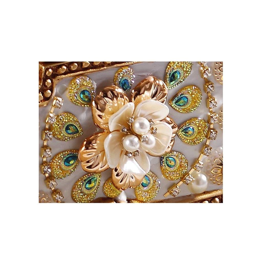 Elegant Square Tissue Box Cover - Decorative Bathroom Tissue Holder with Beautiful Finish | Perfect for Bathroom, Living Room & Bedroom Organization