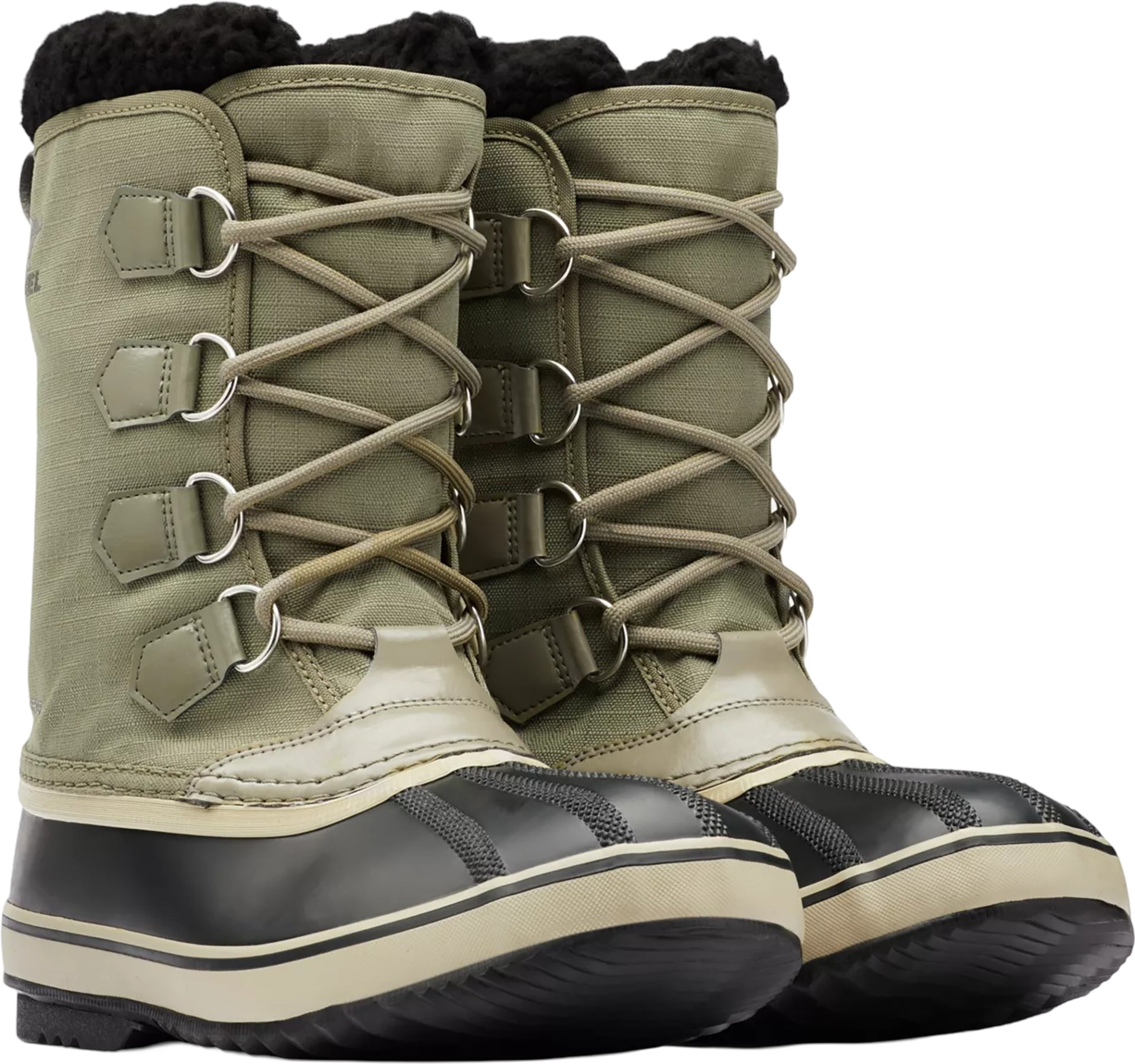 1964 PAC Men's Waterproof Nylon Boots - Durable & Comfortable for Outdoor Hiking, Hunting & Work - Black
