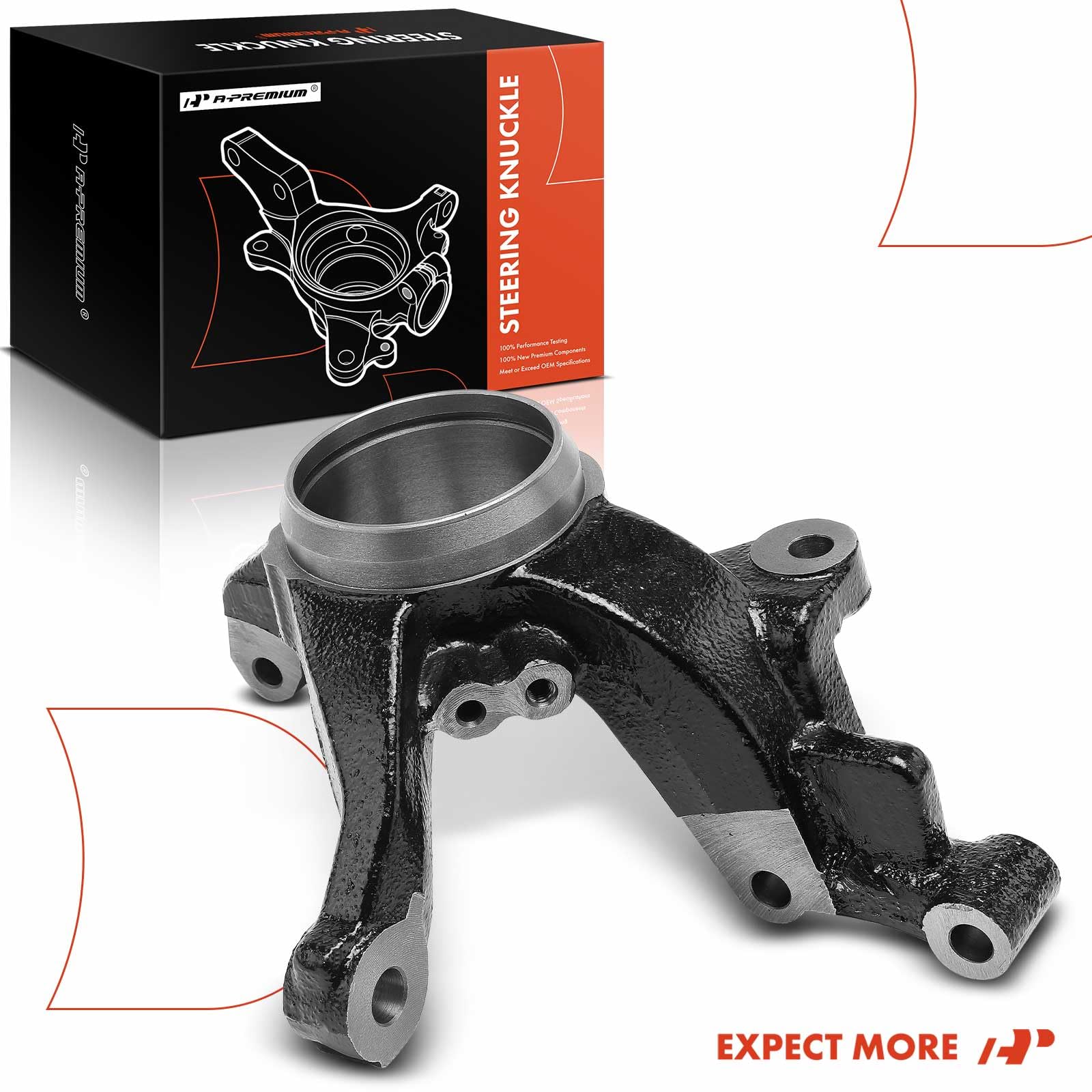 Premium Front Suspension Steering Knuckle for Mazda Protege 1999-2003 - Driver Side Left with 4-Wheel ABS - Direct Replacement for OEM Part #C1003-3031A, C1003-3031B, C10033031A - Perfect for Suspension Repair & Maintenance