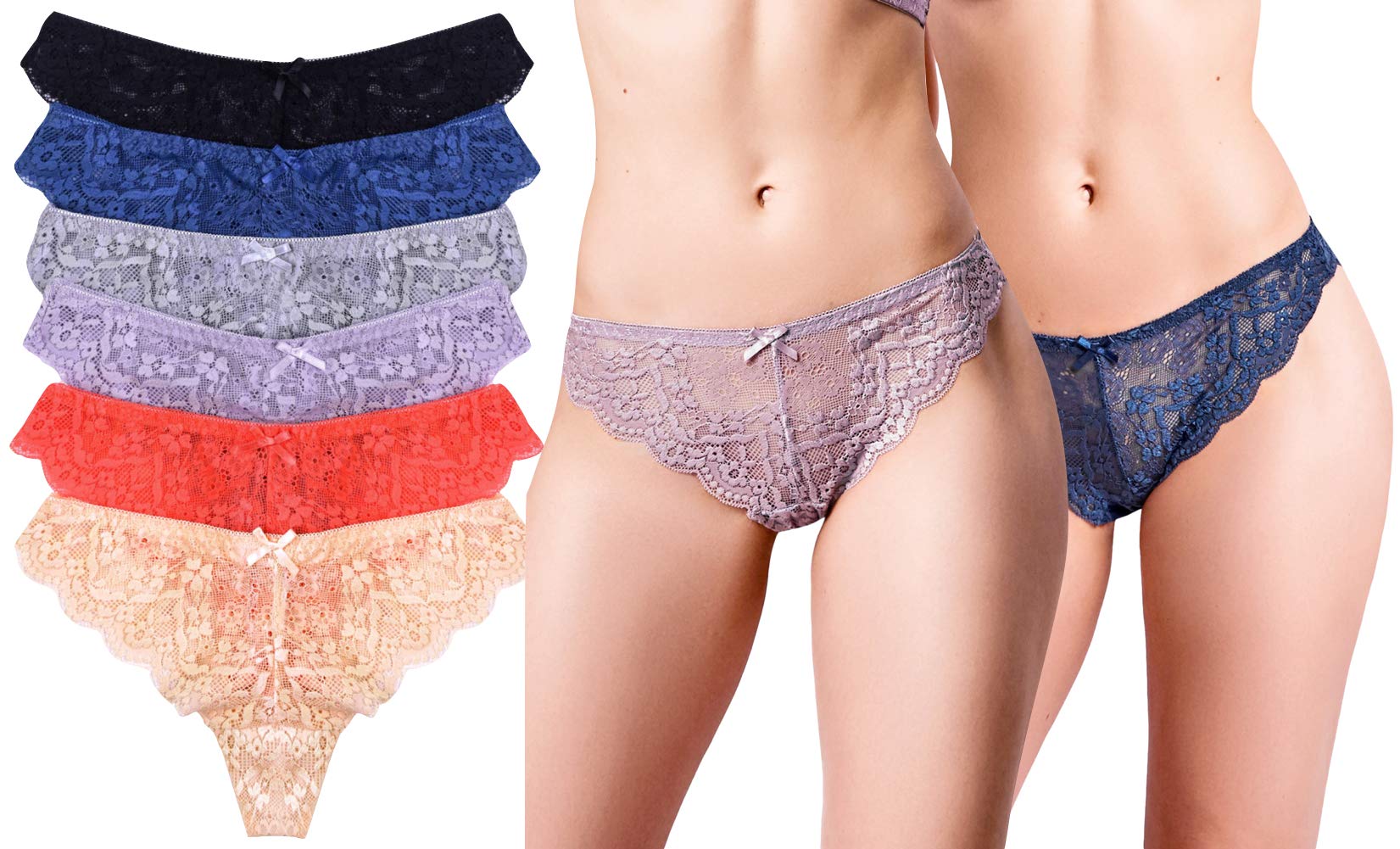 ToBeInStyle Women's 6-Pack Cotton Boyshorts Underwear - Soft & Comfortable for Everyday Wear, Workout, and Sleep