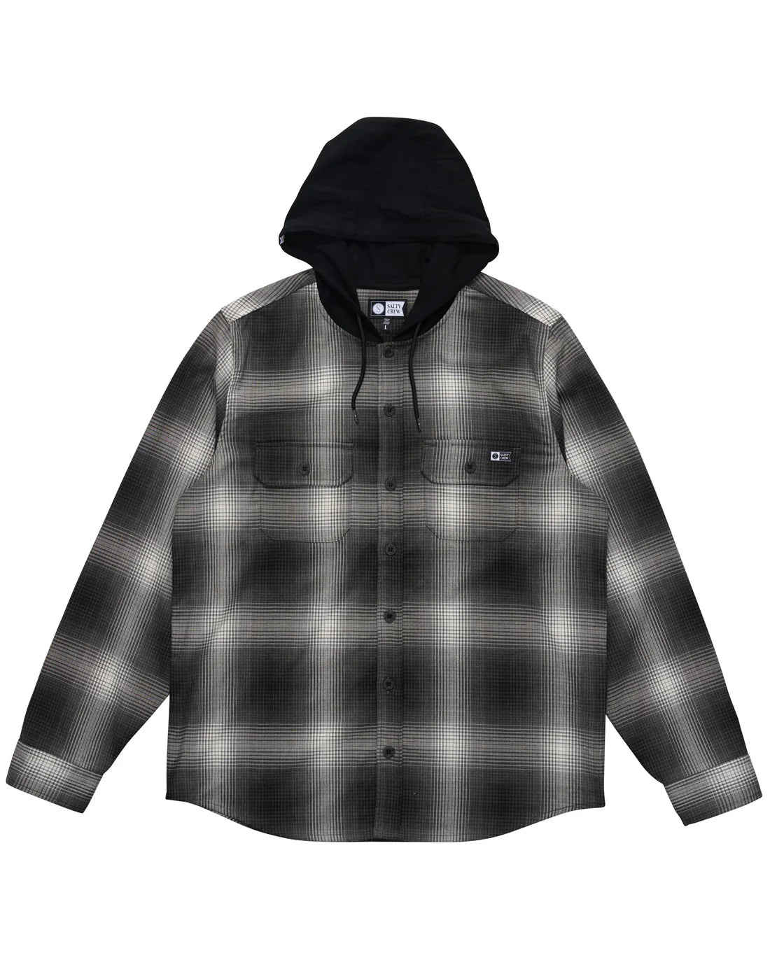 Salty Crew Fathom Long Sleeve Hooded Shirt for Men - UPF 50+ Sun Protection Fishing Shirt - Lightweight Quick-Dry Performance Wear for Boating, Surfing & Outdoor Activities