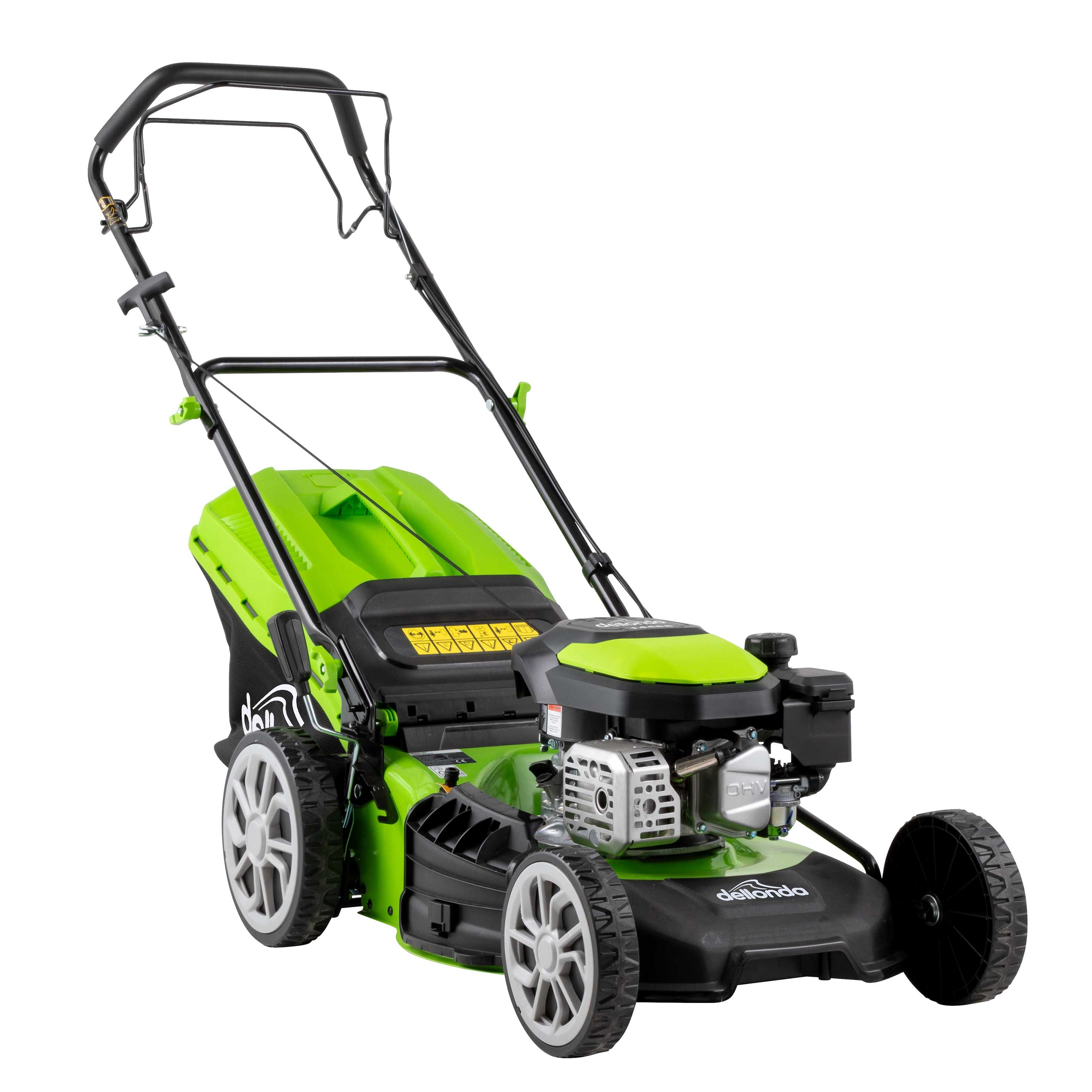 **18-Inch 46cm 144cc Self-Propelled Gas Lawn Mower - 4-Stroke DG101 - Ideal for Medium to Large Yards & Tough Grass Cutting**