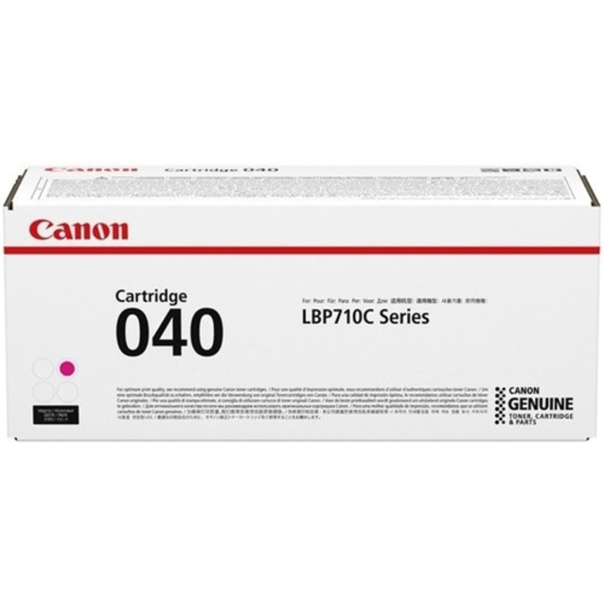 Canon 0456C001 Genuine Magenta Toner Cartridge (1 Pack) - Compatible with Canon Color imageCLASS LBP712Cdn Laser Printer | Ideal for Office Printing, Home Office Use & High-Quality Color Documents