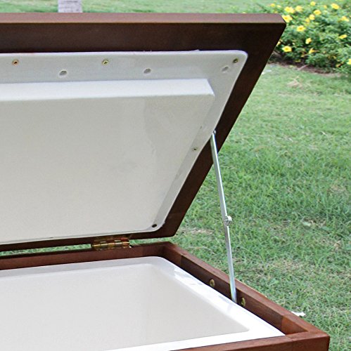 Merry Garden MPG-PC01 Premium Wooden Outdoor Patio Cooler Box - Perfect for Backyard BBQs, Pool Parties & Picnics