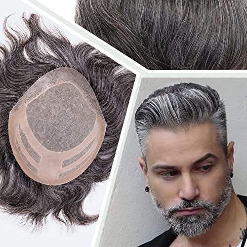 1B Mixed 30% Grey White Hair