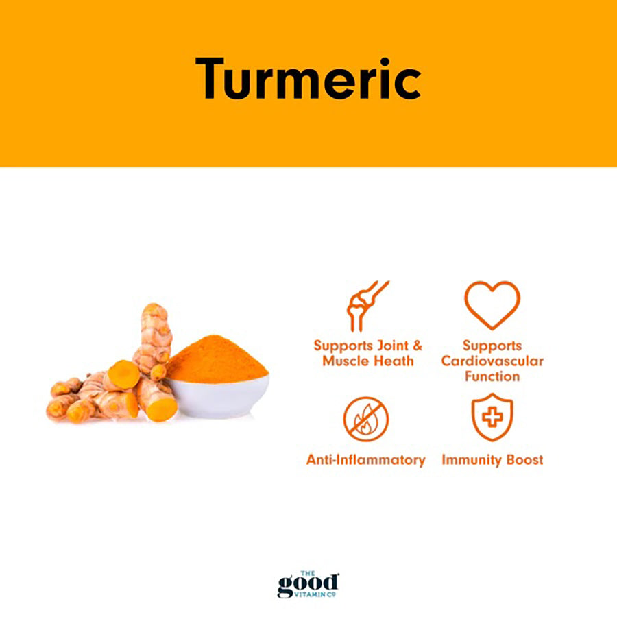 THE GOOD VITAMIN CO Premium Turmeric Soft Chews for Joint & Inflammation Support - 60 Count | Delicious Natural Supplement for Active Lifestyle & Wellness Routine