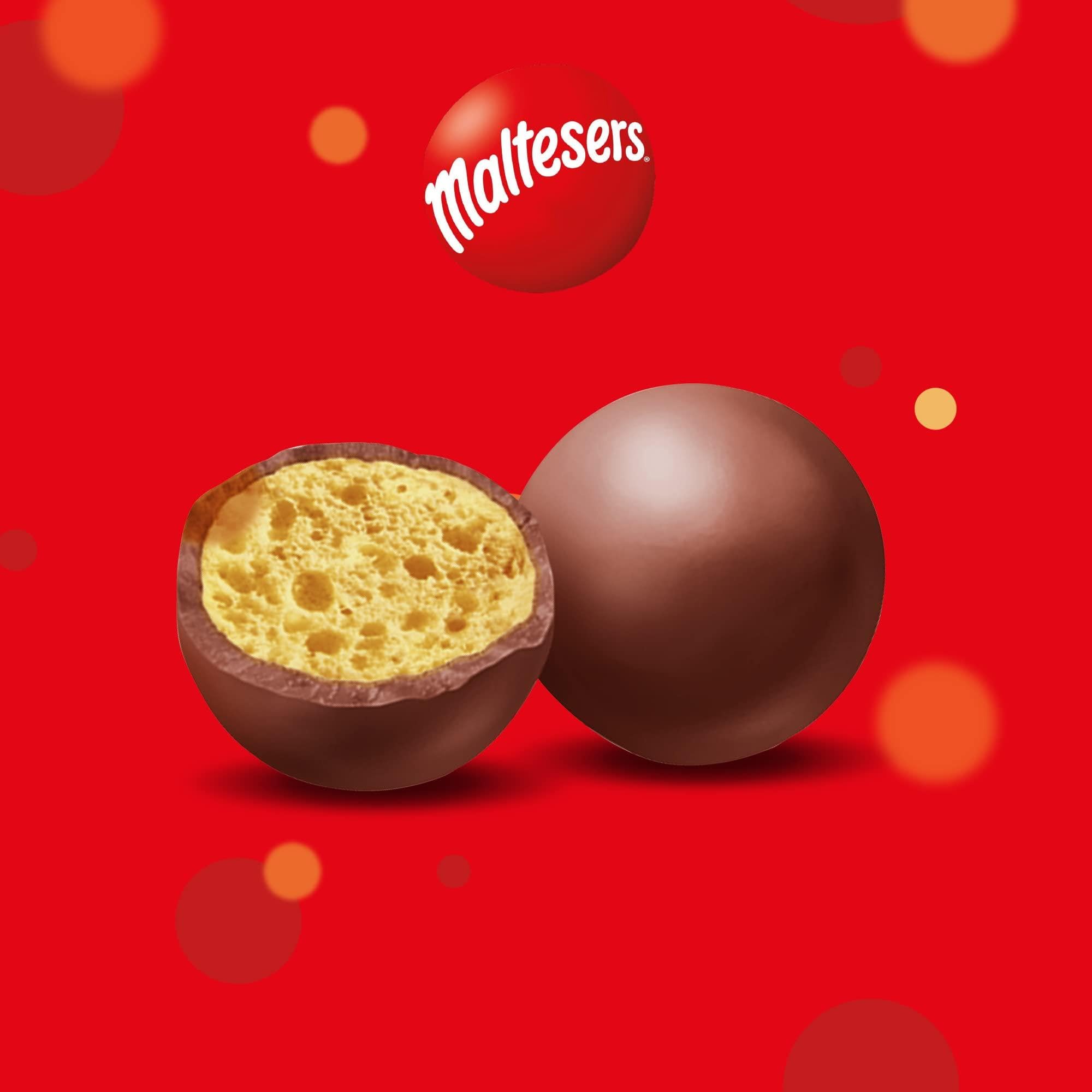 Maltesers Chocolate Candy Box - 110g (3.88 oz) | Delicious Milk Chocolate Malt Balls | Perfect for Gifts, Parties & Movie Nights