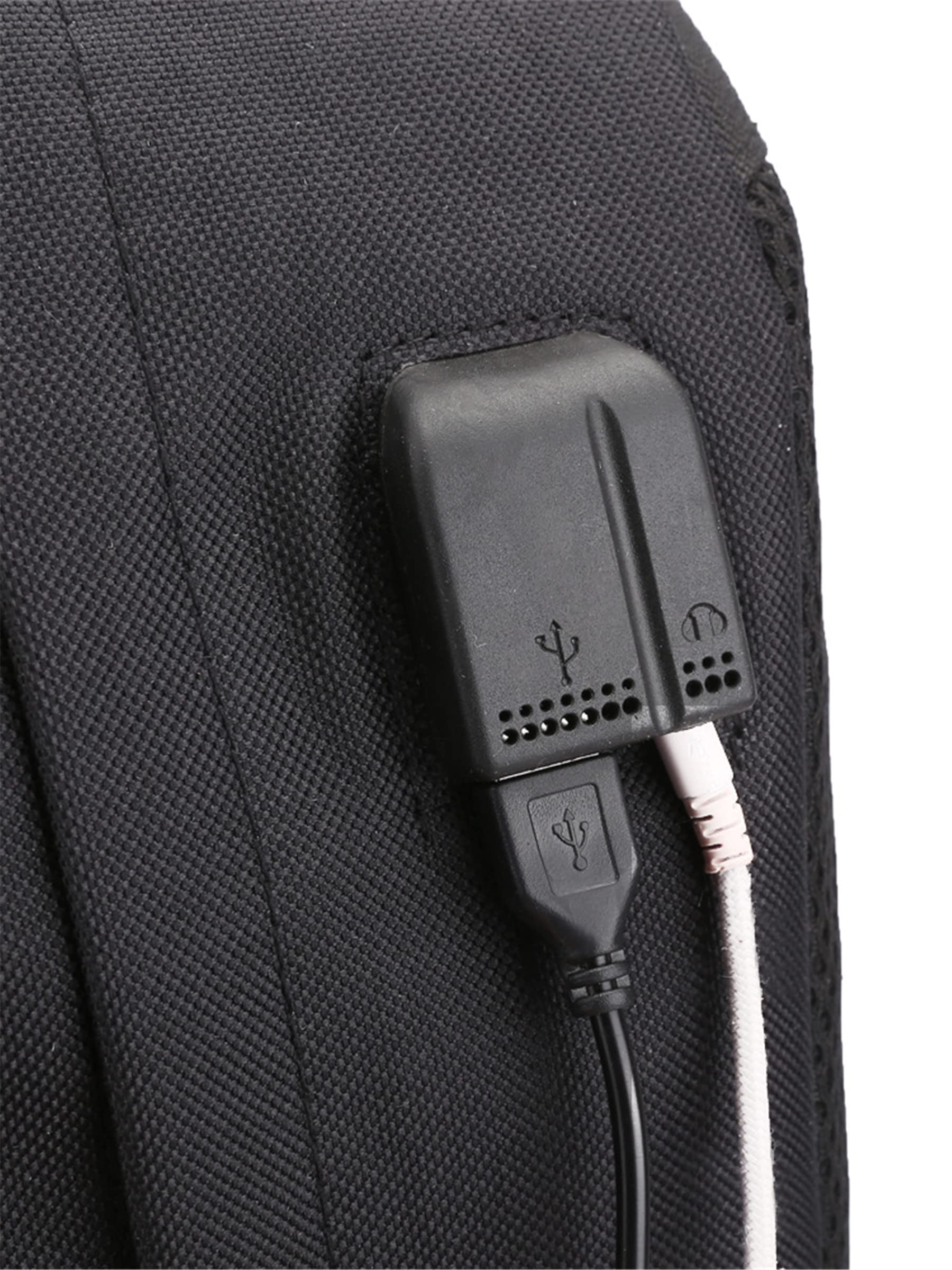 ISaikoy Casual Canvas Backpack - Lightweight Durable School Bag for College Students, Travel Daypack with Laptop Compartment (15.6 Inch), Water Resistant Shoulder Bag for Work & Outdoor Activities