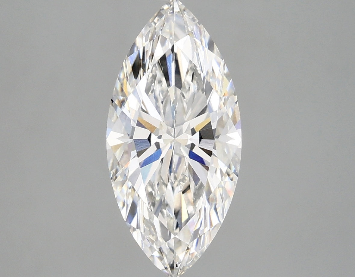 2.04 Carat F Color VVS1 Clarity Lab-Grown Marquise Diamond for Engagement Rings & Fine Jewelry