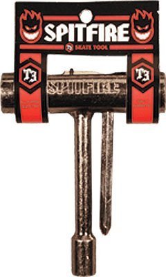 Spitfire T3 Skateboard Tool - Multi-Functional Skateboard Repair Kit for Trucks, Wheels & Bearings - Perfect for Skateboard Maintenance & DIY Repairs at Home or Park