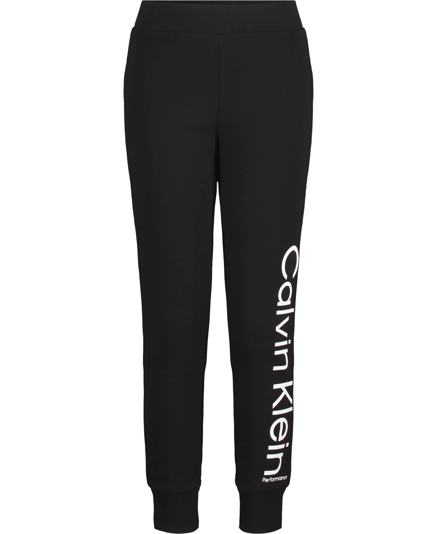 Calvin Klein Girls' Performance Sport Jogger Sweatpants with Rib Cuffs & Elastic Waistband - Comfortable Athletic Pants for Running, Yoga & Casual Wear