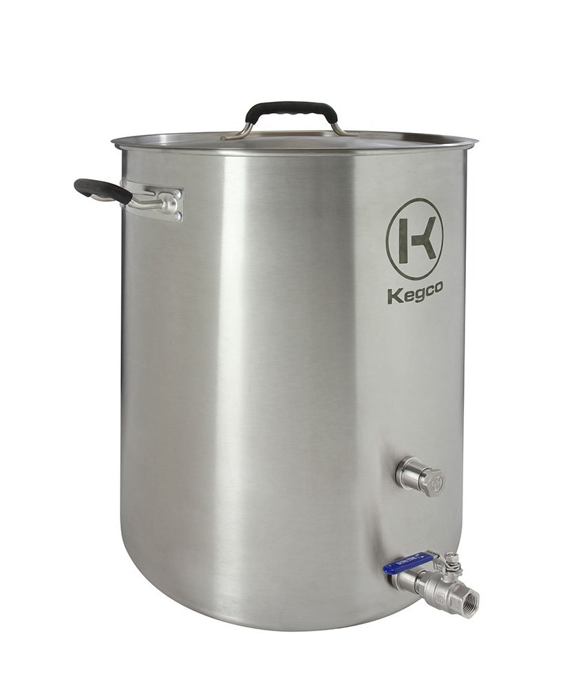 Kegco 3PXBK15-P2 15 Gallon Stainless Steel Brew Kettle for Home Brewing Beer, Wine & Kombucha | Commercial Grade Pot for Brewers & Distillers | Perfect for Outdoor Brewing & Large Batch Fermentation