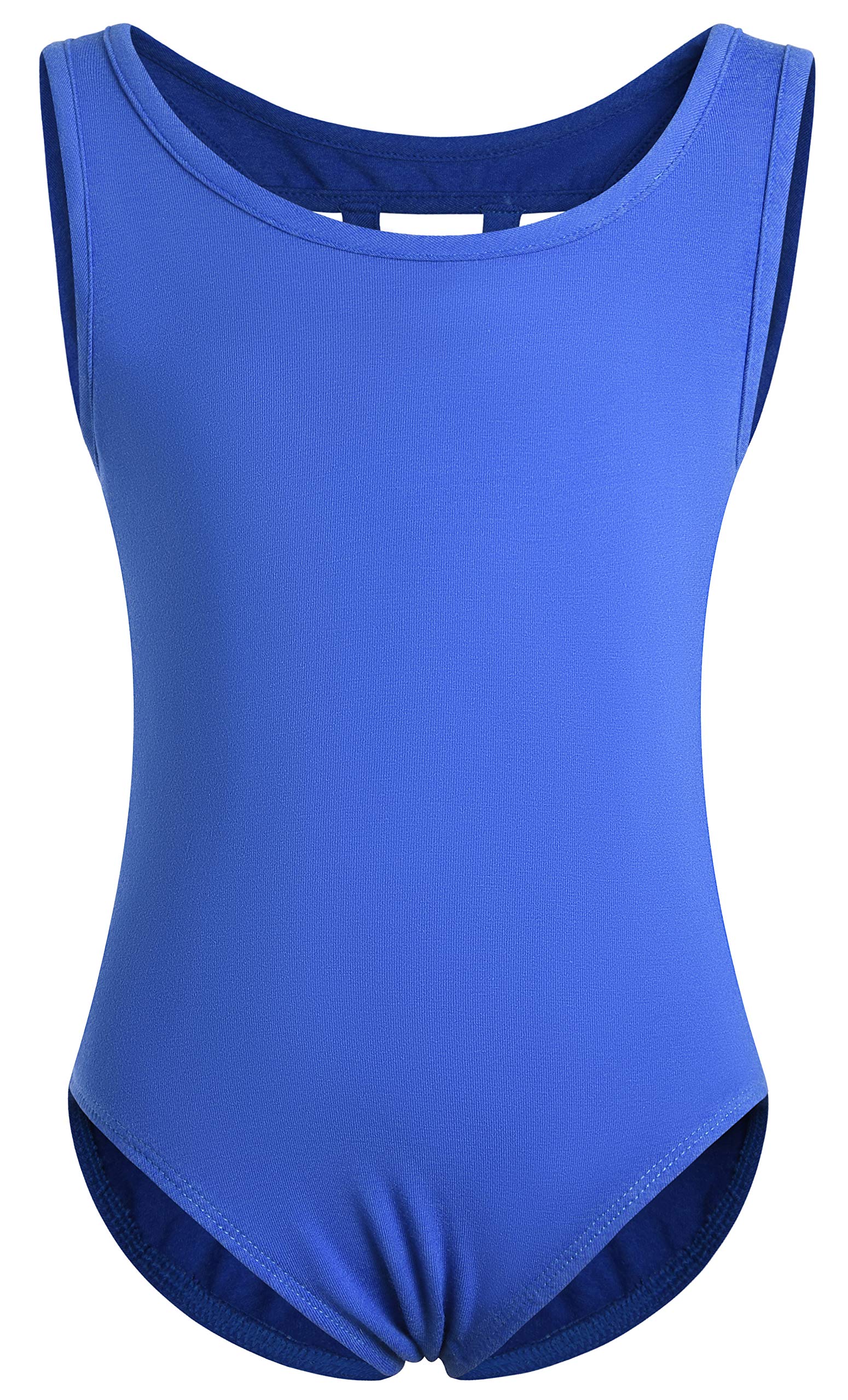 DANSHOW Girls Dance Leotards with Back M Straps - Ballet, Jazz, Gymnastics & Performance Wear for Kids