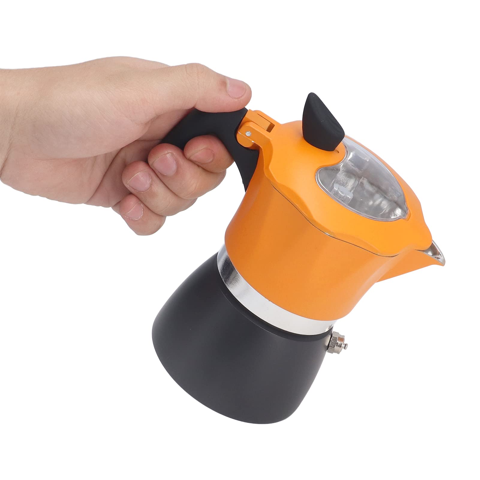 150ML Moka Pot - Italian Stovetop Coffee Maker for Home & Travel | Classic Aluminum Espresso Brewer