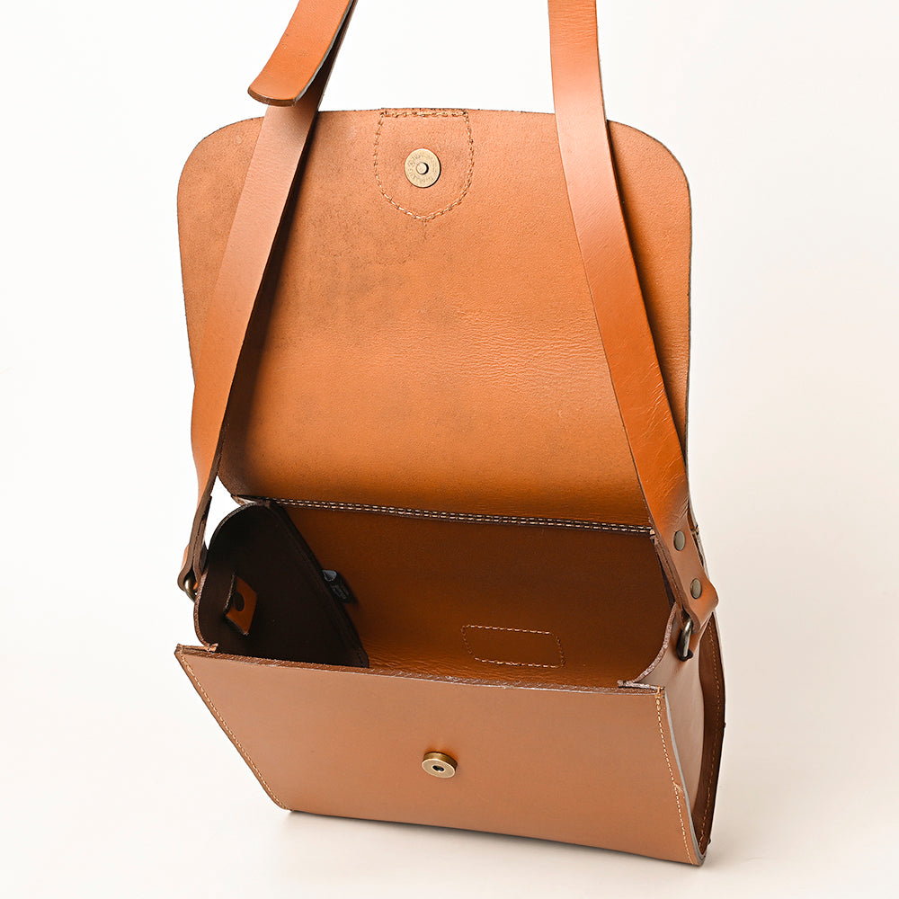 American Darling ADBG1440 Genuine Leather Women's Western Handbag Purse - Stylish Cowgirl Crossbody Bag for Rodeo, Country Music Festivals & Everyday Use