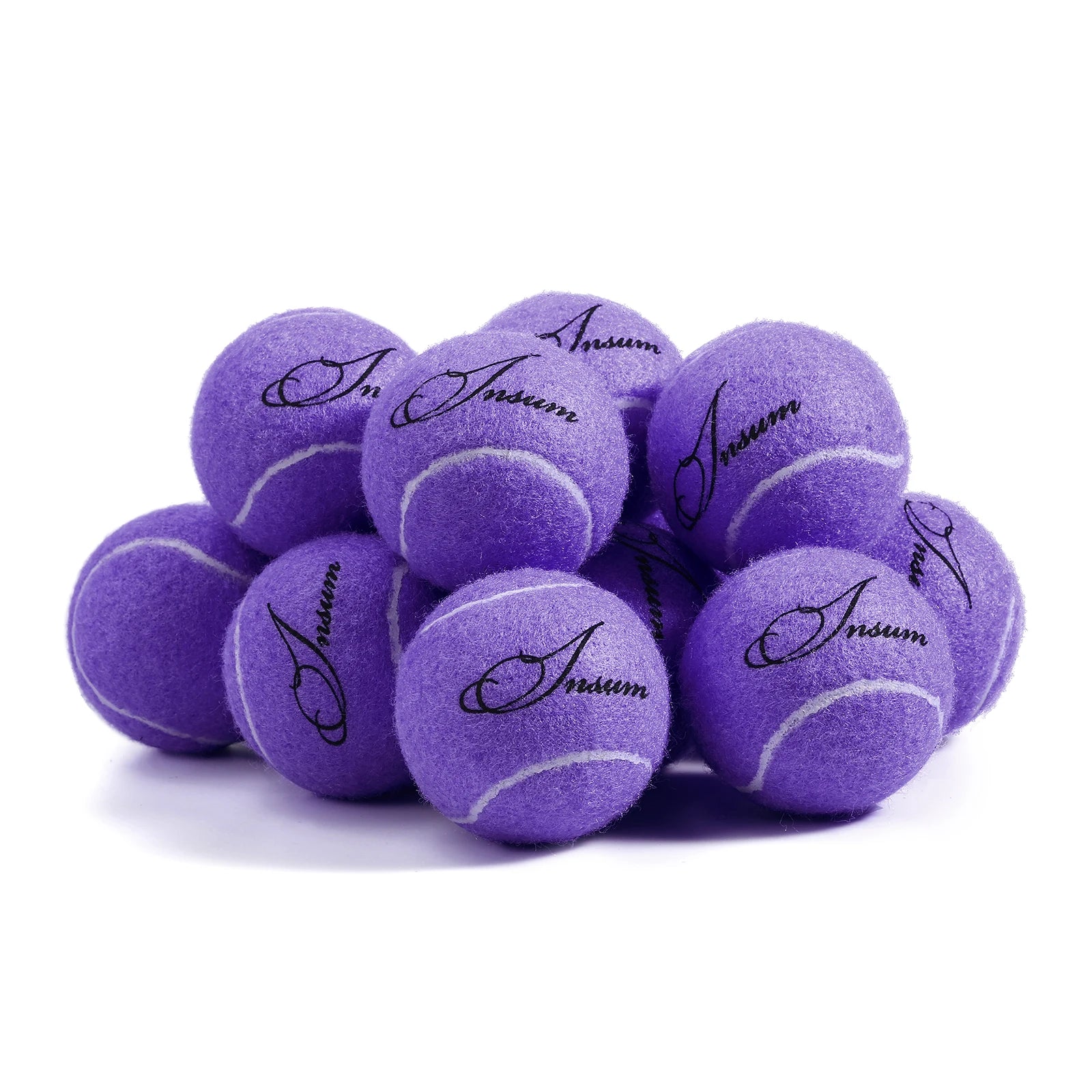 12 Pack Dog Tennis Balls with Mesh Storage Bag - Durable Fetch Toys for Small & Large Dogs - Perfect for Outdoor Play, Training & Beach Trips