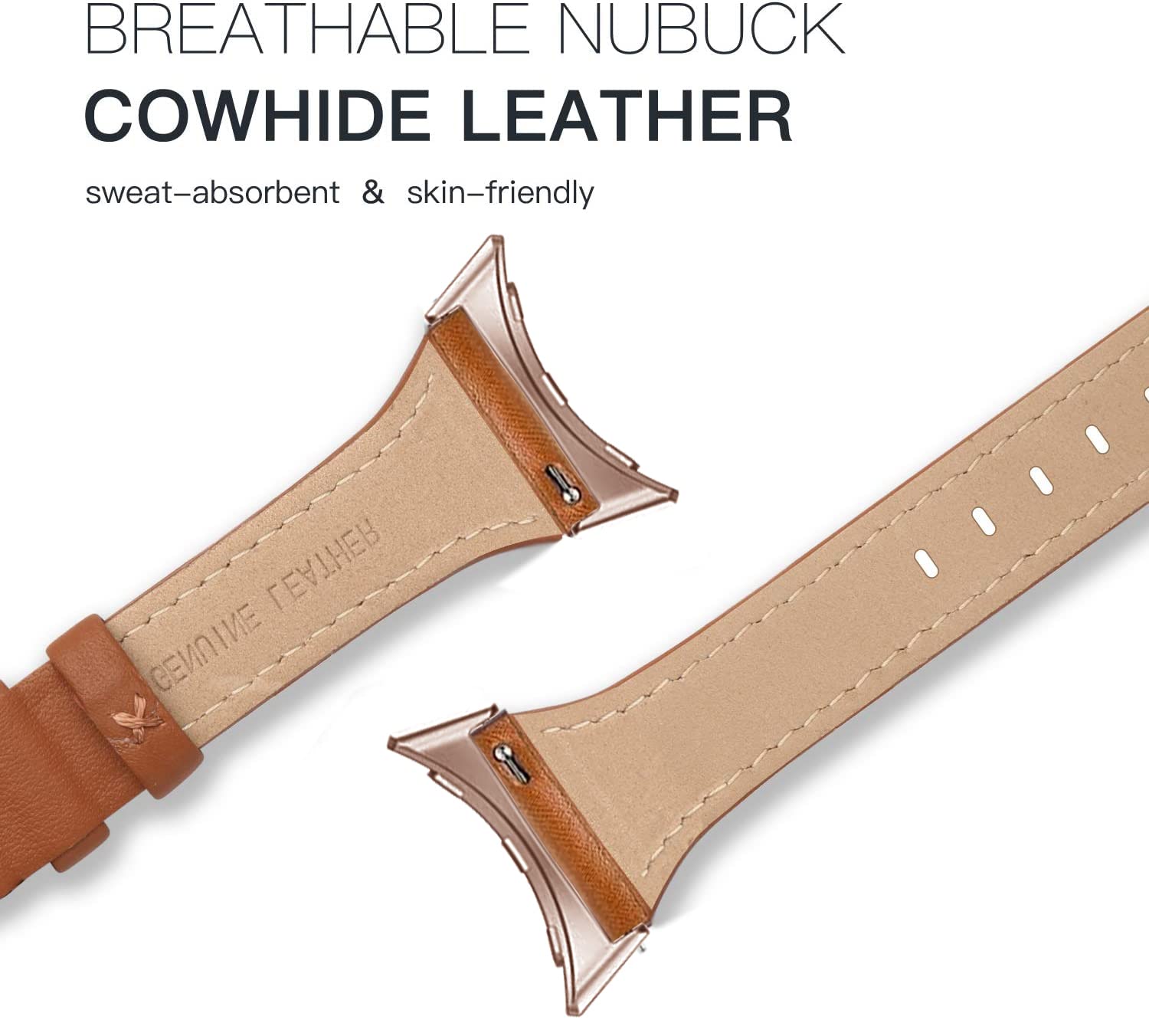 Premium Genuine Leather Bands for Google Pixel Watch - Adjustable Clasp, Stylish Wristband for Women & Men - Perfect for Work, Gym & Everyday Wear (Compatible with Pixel Watch 2022)