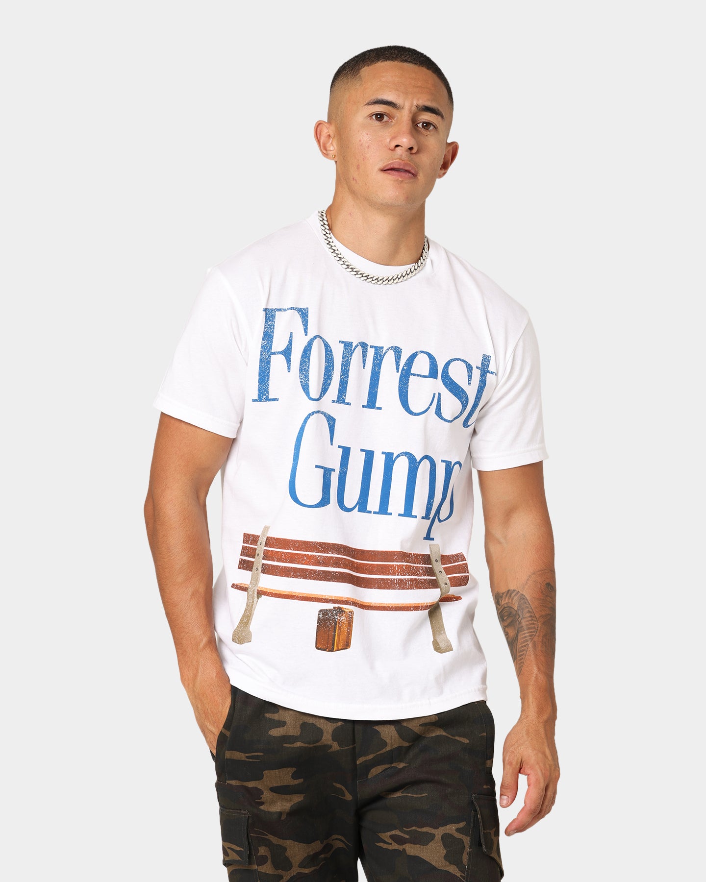 Vintage Forest Gump T-Shirt - White Cotton Movie Tee for Men & Women - Perfect for Casual Wear, Movie Nights & Pop Culture Fans