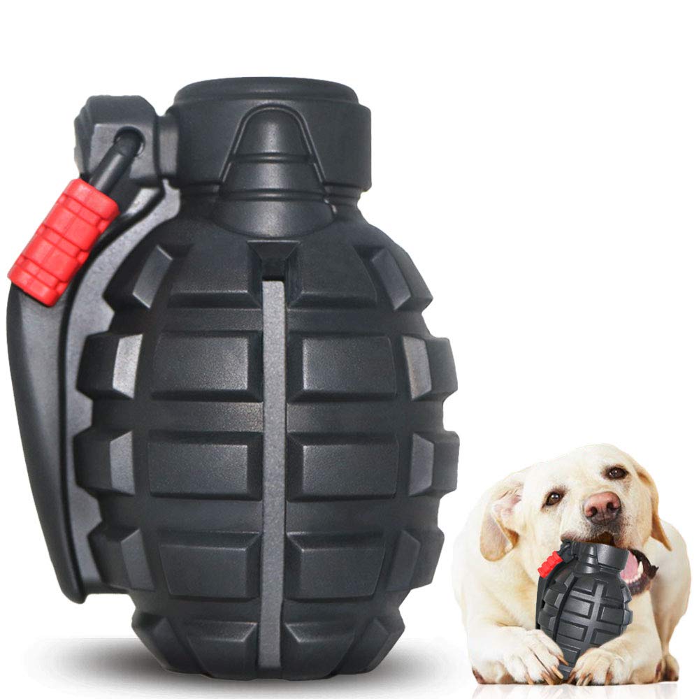 Durable Indestructible Dog Chew Toys for Aggressive Chewers - Non-Toxic Food Grade Dental Pet Toy for Small, Medium & Large Dogs (Black) - Perfect for Teething Puppies, Boredom Relief & Dental Health