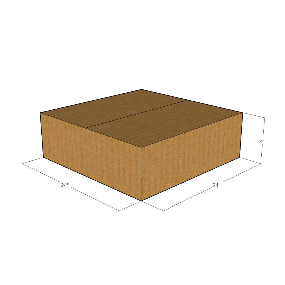 10-24x24x8-32 ECT Corrugated Moving Boxes - Heavy Duty Shipping Boxes for Home Moving, Storage & Business Packaging | Packing Supplies for Fragile Items, Books & Household Goods