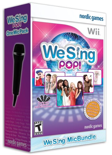 We Sing Pop with 1 Microphone for Nintendo Wii - Karaoke Party Game for Family & Friends | Perfect for Game Nights & Birthday Celebrations