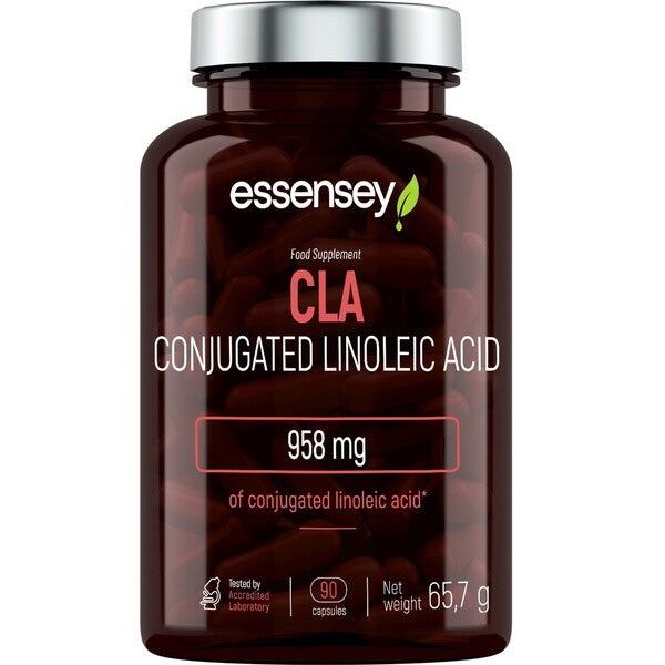 Essensey CLA 90 Capsules - Premium Conjugated Linoleic Acid Supplement for Weight Management & Muscle Support - Ideal for Fitness Enthusiasts & Healthy Lifestyle