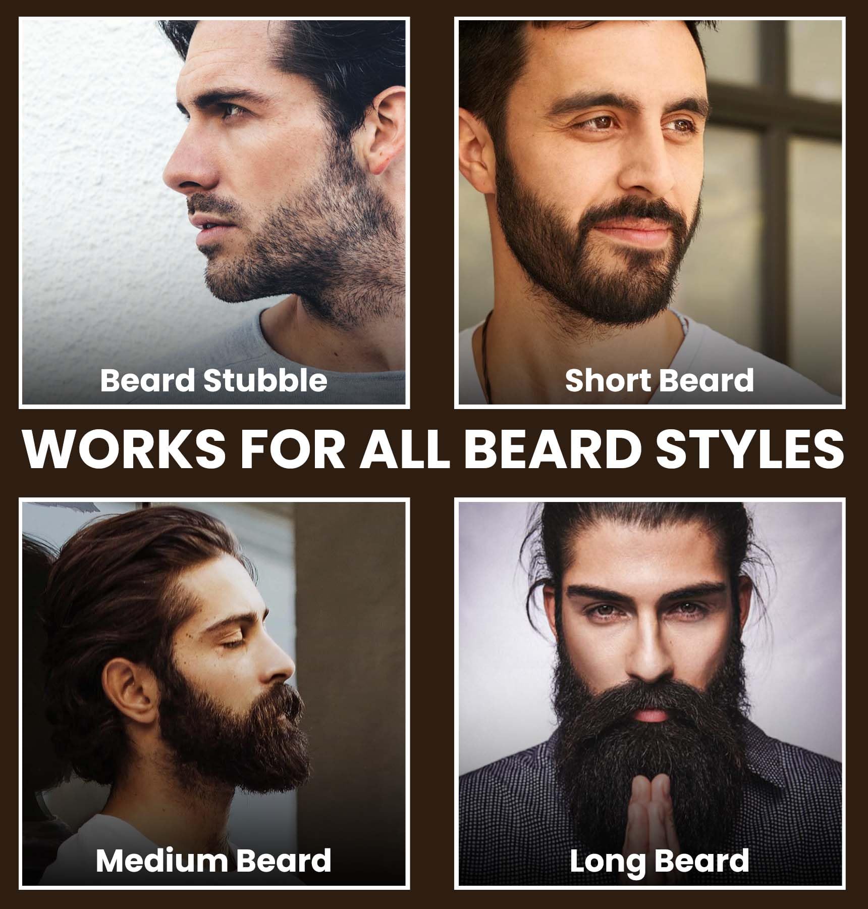 Premium Nylon Bristle Beard Brush for Men - Travel Friendly Grooming Tool | Tame & Style Your Beard Like a King | Perfect for Home, Office & Travel Essentials