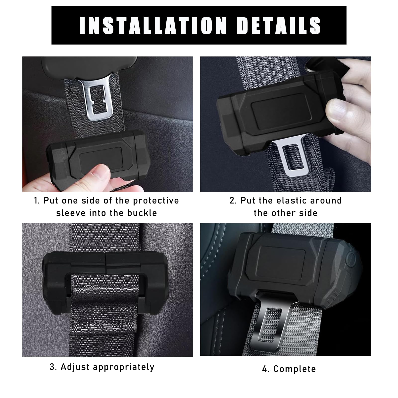 2 PCS Soft Silicone Car Seat Belt Buckle Covers - Anti-Scratch Seat Belt Protector for Cars, Trucks & Vans - Universal Fit Interior Auto Accessories (Gray) - Perfect for Child Safety & Comfortable Driving