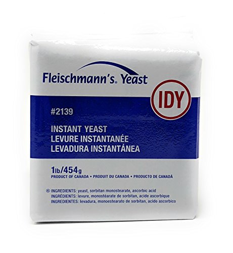 Premium Fleischmann's Instant Dry Yeast - 1 lb Vacuum Sealed Pack for Baking | Fresh Bread, Pizza Dough & Pastry Making | High-Quality Fast Rising Yeast for Home Bakers